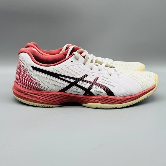 ASICS Shoes Womens 10 White Pink Solution Swift FF Court Tennis Sneakers Comfort - Picture 1 of 10